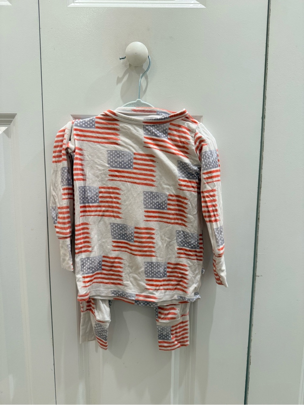 Kids Flag Print bamboo pajama set 18-24mo